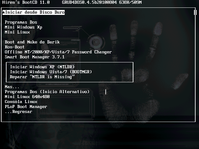 Como eliminar la contraseña de cualquier windows con Hirens Boot Cd 14 o 15