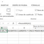 Convertir de números a letras en Excel