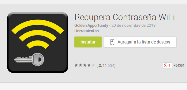 Recuperar contraseñas wifi almacenadas Android