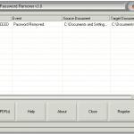 Eliminar contraseña de PDF’s con PDF Password Remover Portable