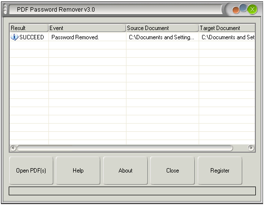 Eliminar contraseña de PDF’s con PDF Password Remover Portable