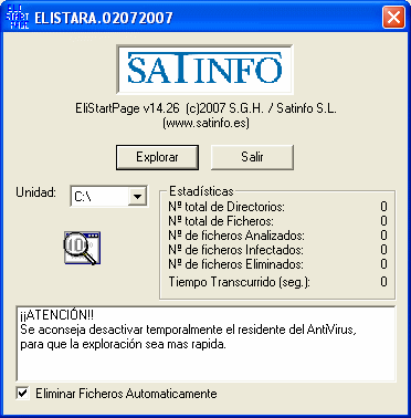 EliStarA utilidad para eliminar virus y troyanos de nuestro equipo