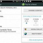 Nuevo WhatsApp Android permite pagarle la aplicación a terceros
