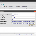 Respaldo de claves wifi almacenadas en la computadora.