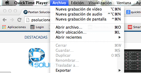 Como grabar la pantalla de mi mac en video con quicktime