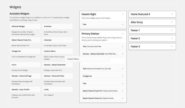Como añadir una nueva zona de widgets en WordPress