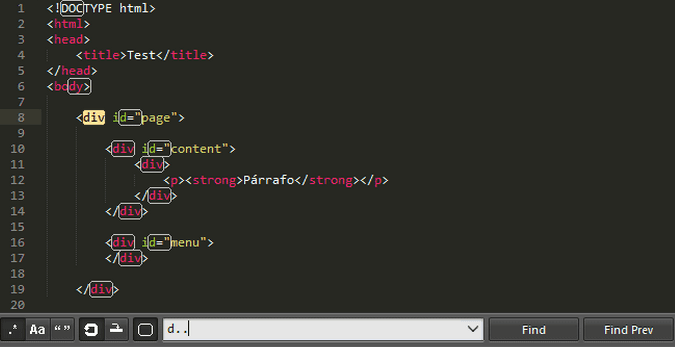 Usando expresiones regulares con sublime text